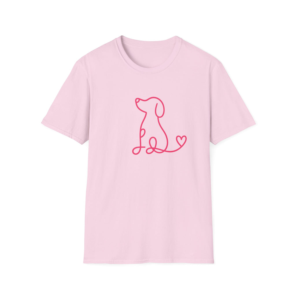 Doodle Dog-pink- T-shirt