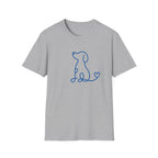 Doodle Dog-blue- T-shirt