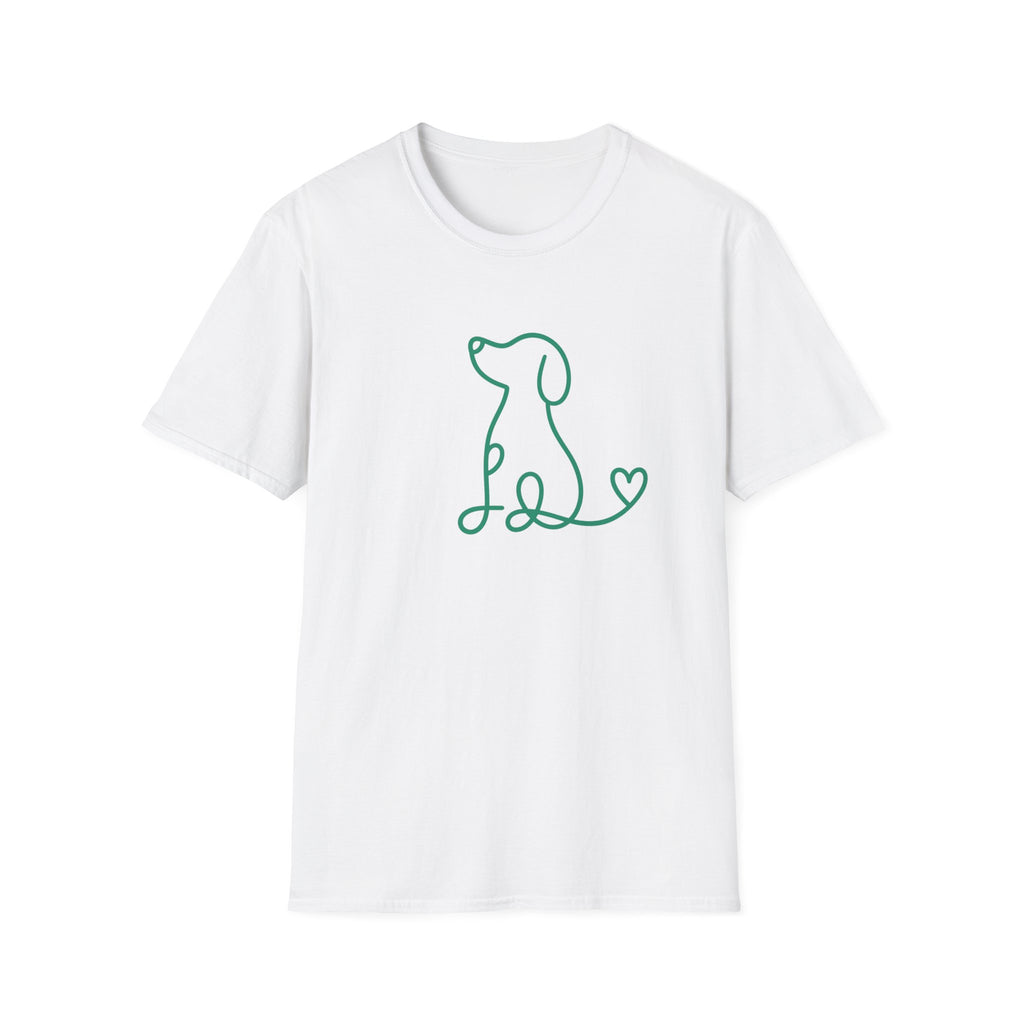 Doodle Dog-green- T-shirt