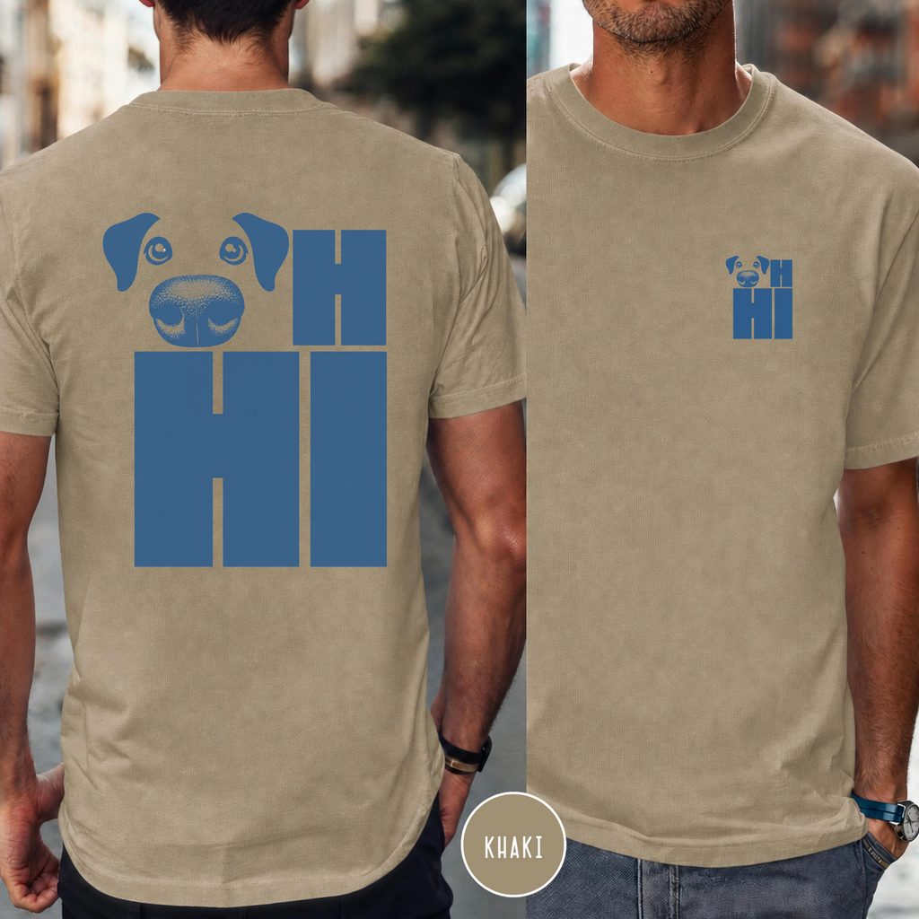 OH Hi Dog Nose Blue T-shirt