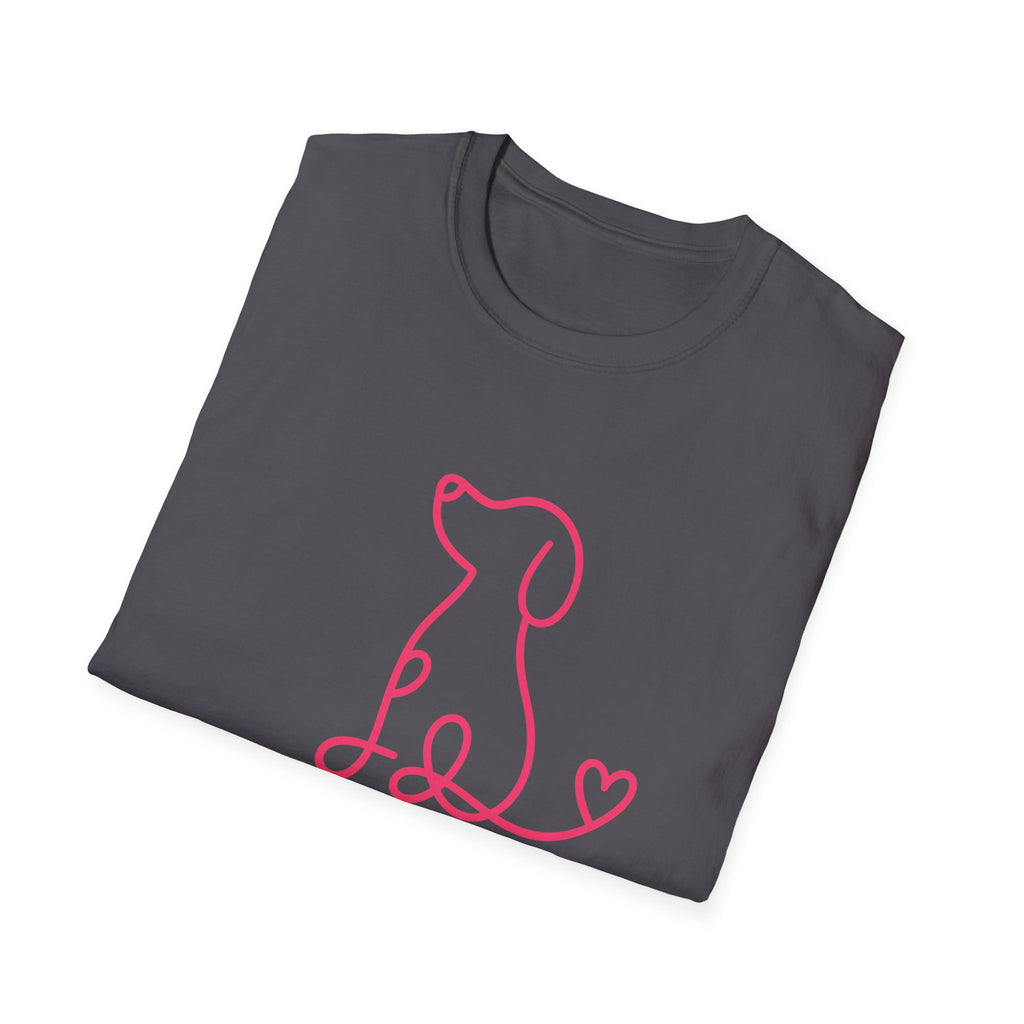 Doodle Dog-pink- T-shirt