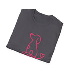 Doodle Dog-pink- T-shirt