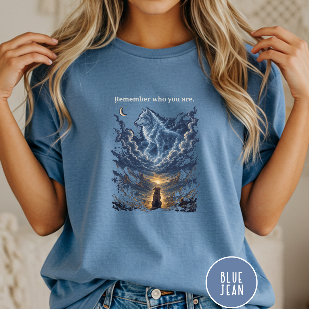 Remember Who You Are Wolf T-shirt