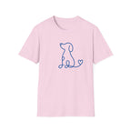 Doodle Dog-blue- T-shirt