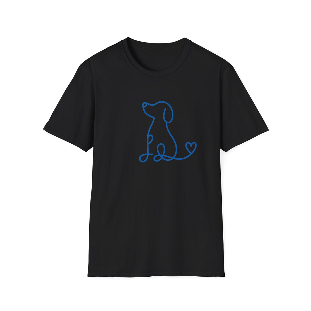 Doodle Dog-blue- T-shirt