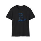 Doodle Dog-blue- T-shirt