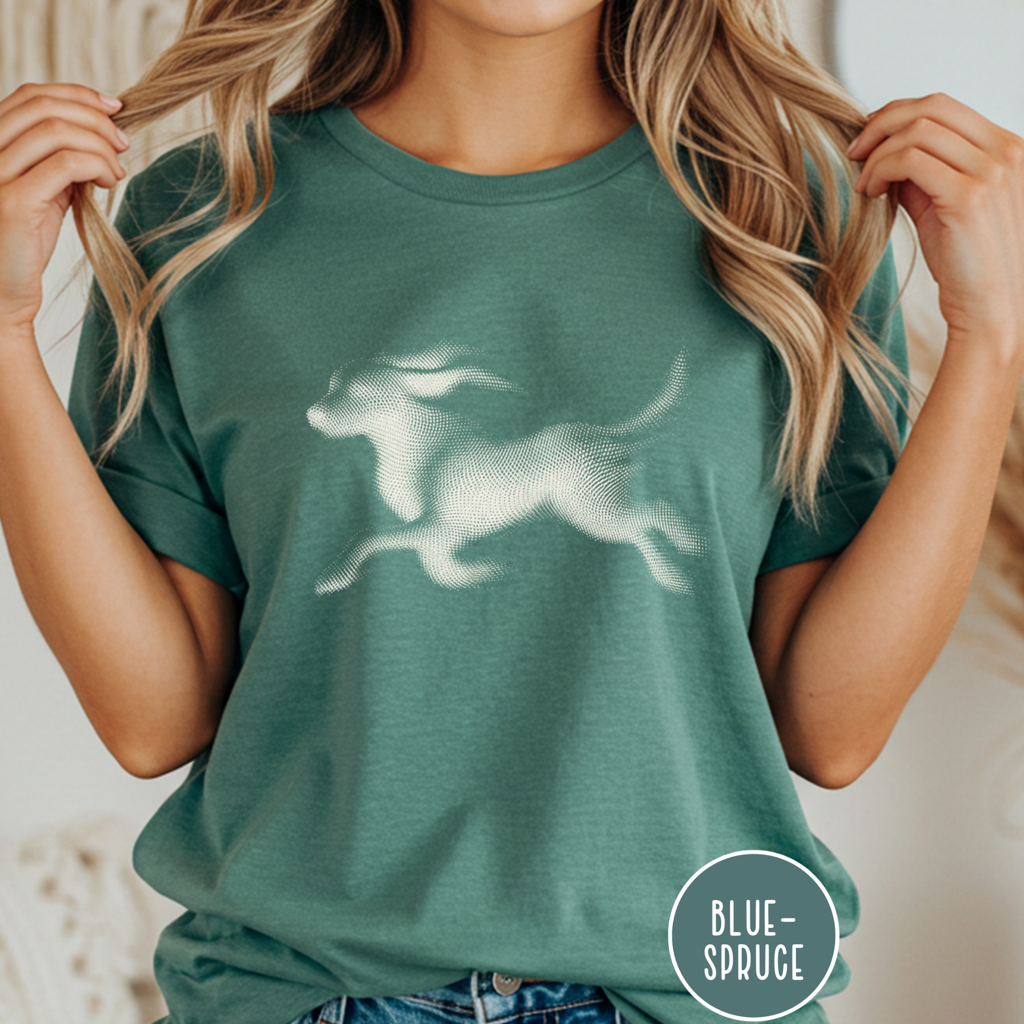 Running Dog Optical Art T-shirt