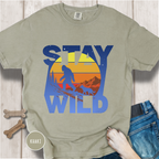 Stay Wild Big Foot and Dog T-shirt