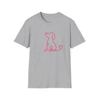 Doodle Dog-pink- T-shirt