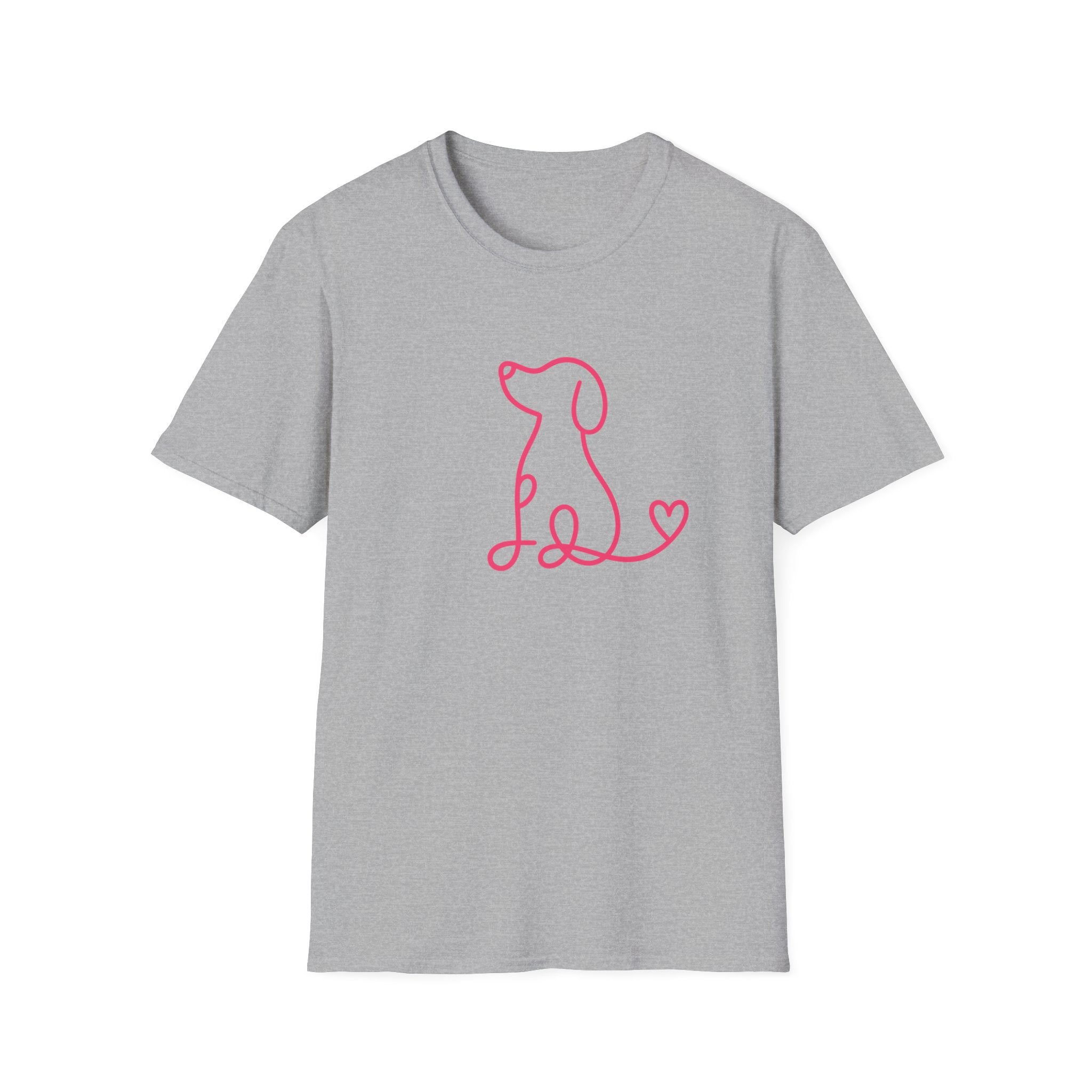 Doodle Dog-pink- T-shirt