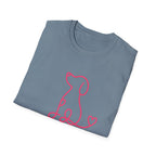 Doodle Dog-pink- T-shirt