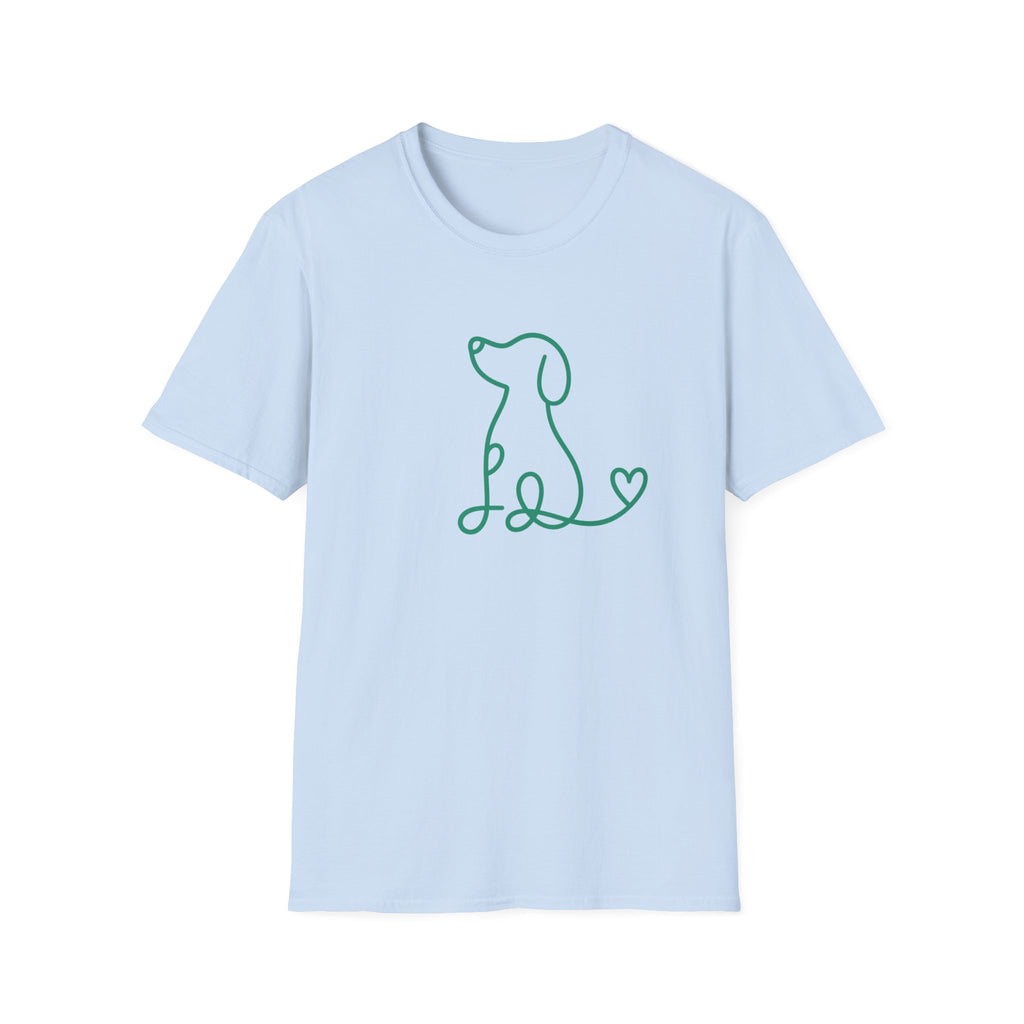 Doodle Dog-green- T-shirt
