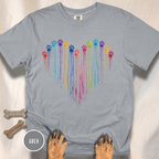 Paw Print Paint Heart T-shirt