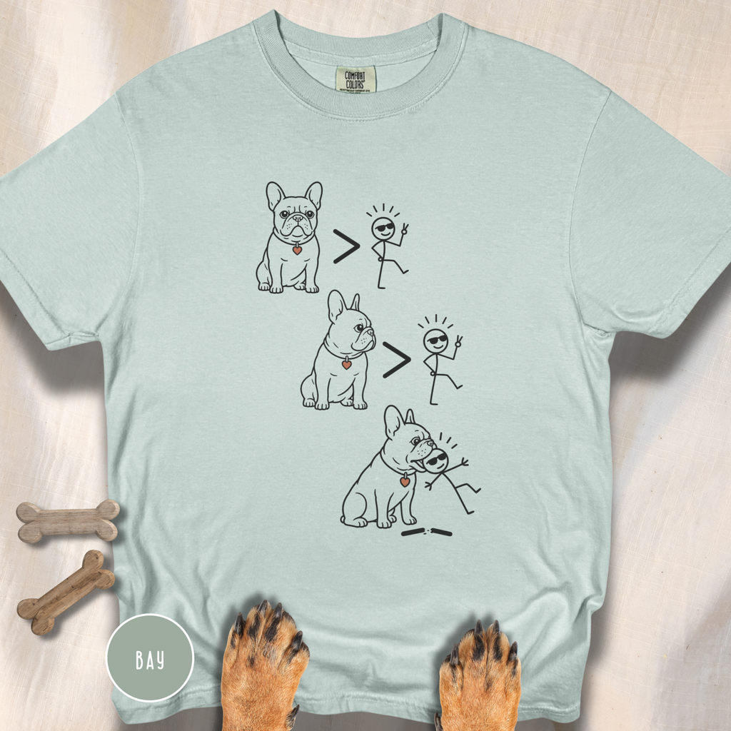 Frenchie > People Nom Nom  T-shirt