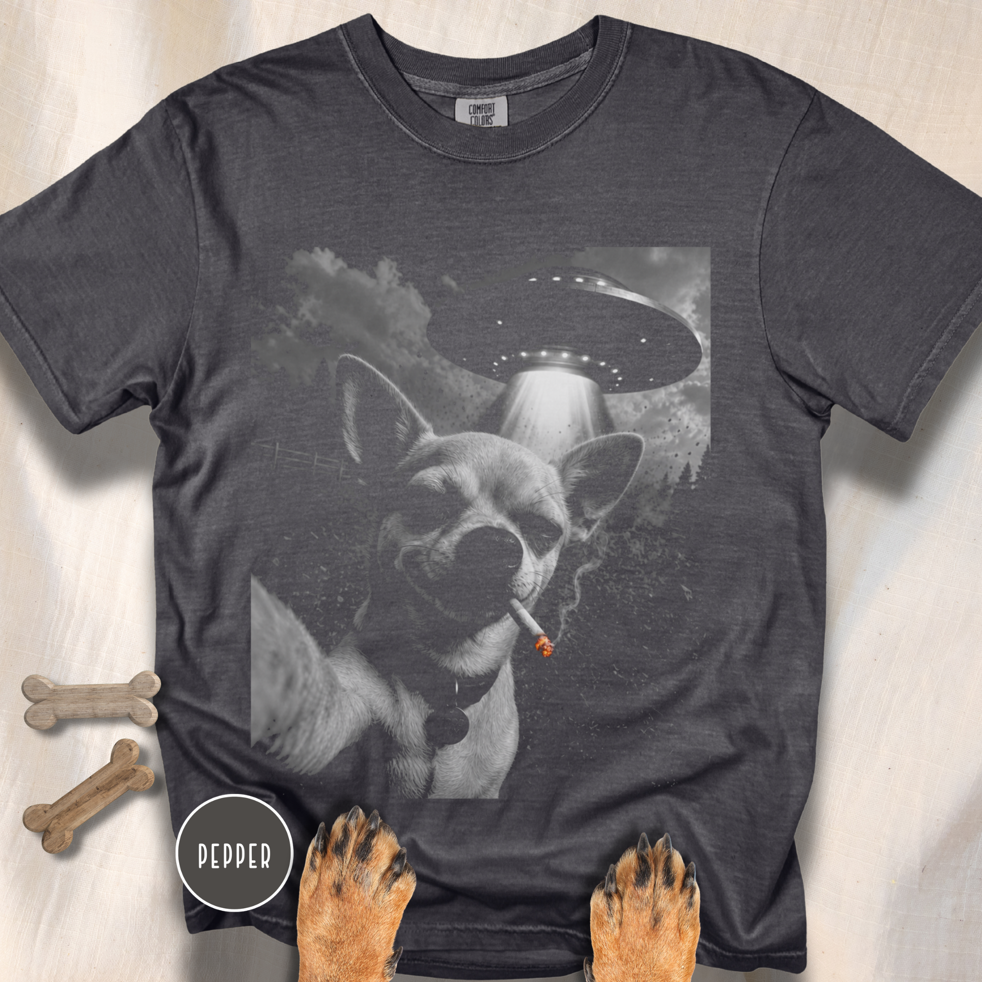 Chihuahua UFO Selfie T-shirt