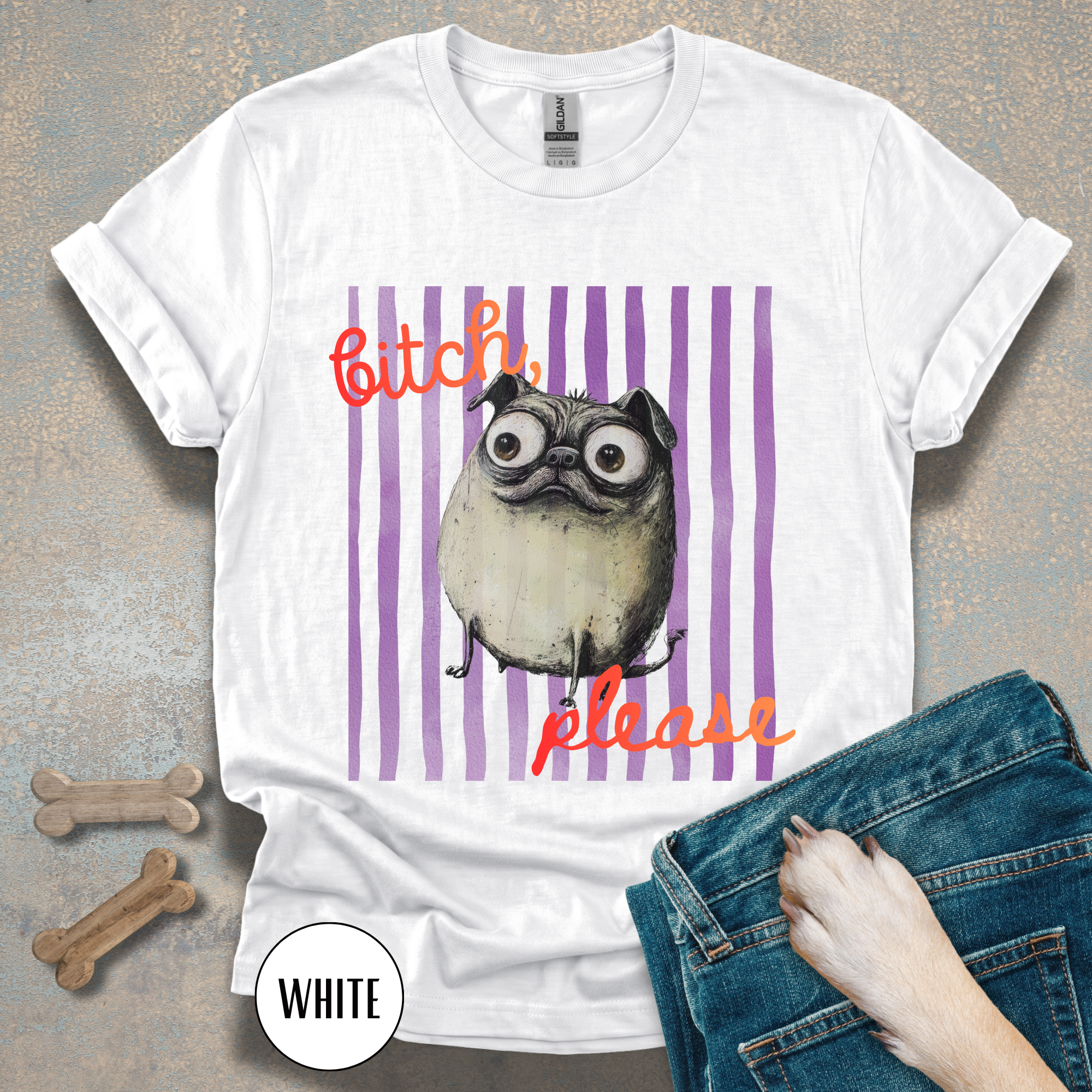 Funny Pug T-Shirt, Bitch Please Tee, My Pug is Judging You
