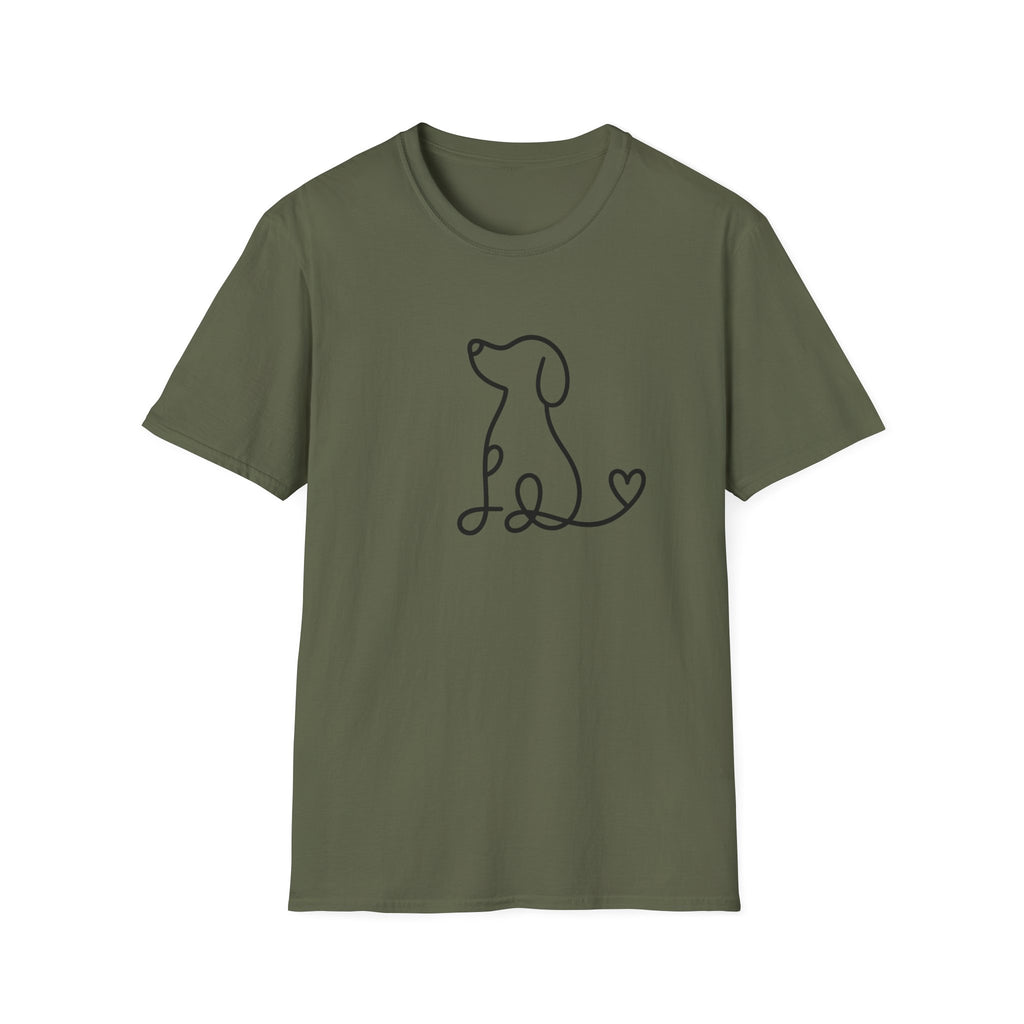 Doodle Dog-black- T-shirt