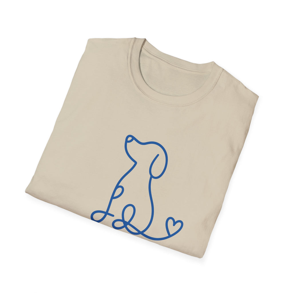 Doodle Dog-blue- T-shirt
