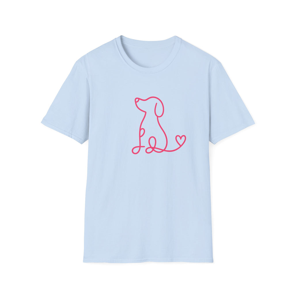 Doodle Dog-pink- T-shirt