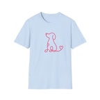 Doodle Dog-pink- T-shirt