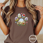 Meadow of Wildflowers Dog Paw T-Shirt
