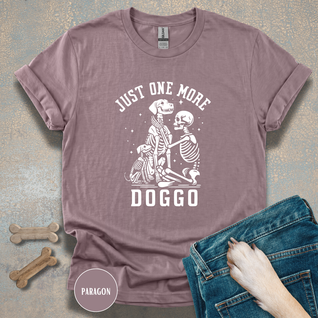 Just One More Doggo Adoption Shirt | Skeleton Rescue Dog Lover T-shirt