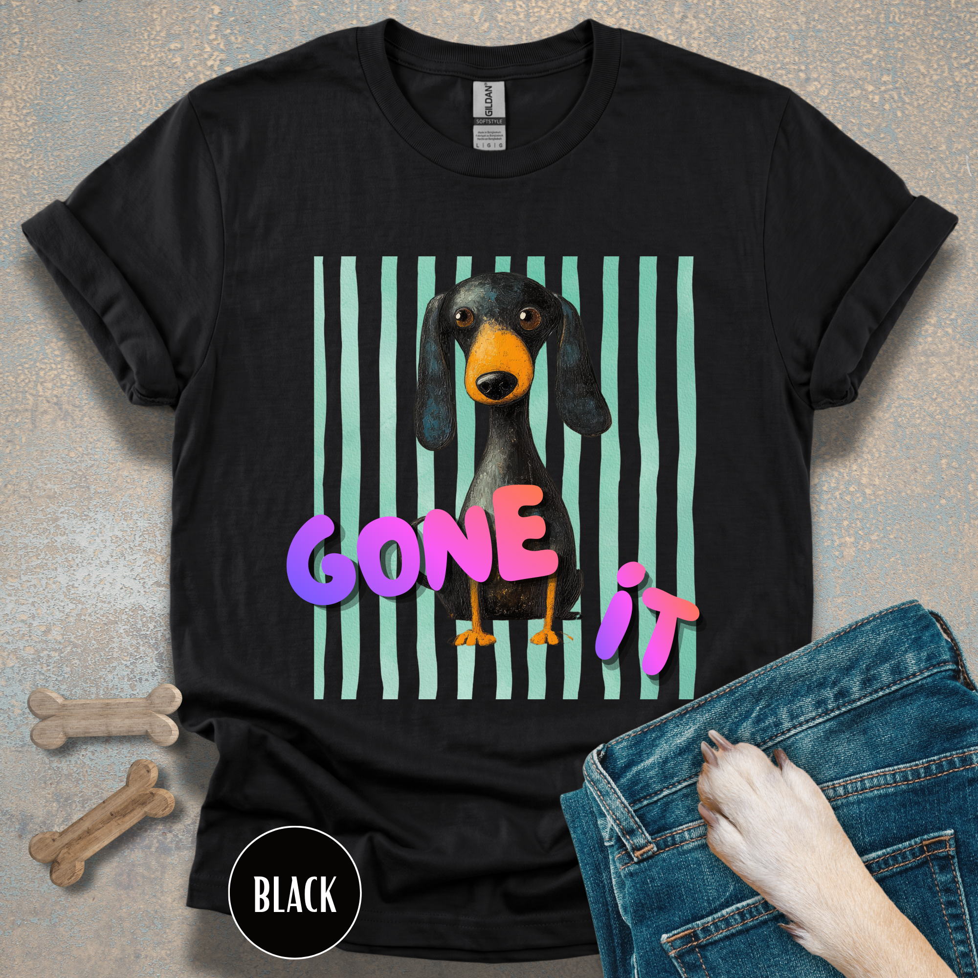 Dog Gone It Dachshund Graphic T-Shirt