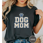 Dog Mom Faux Chenille Varsity T-Shirt