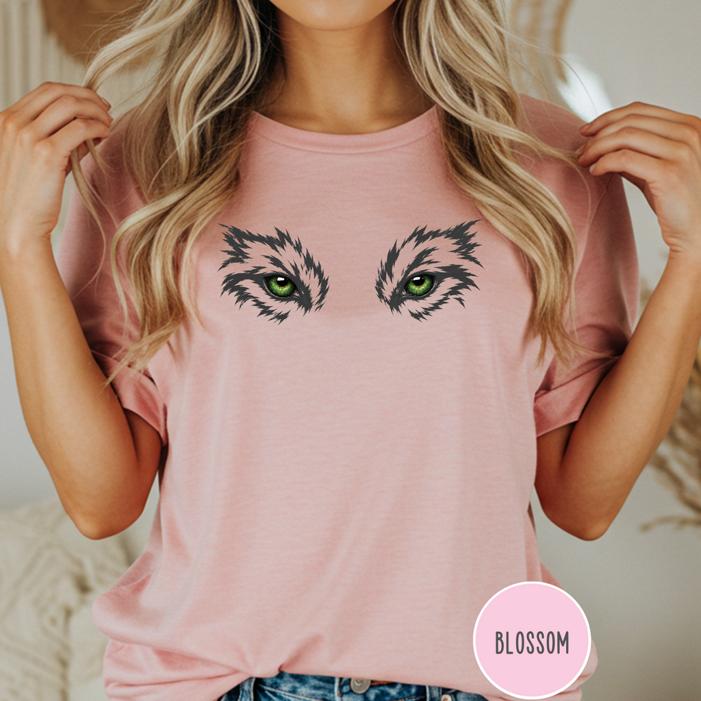 Green Eyes of the Grey Wolf  T-Shirt