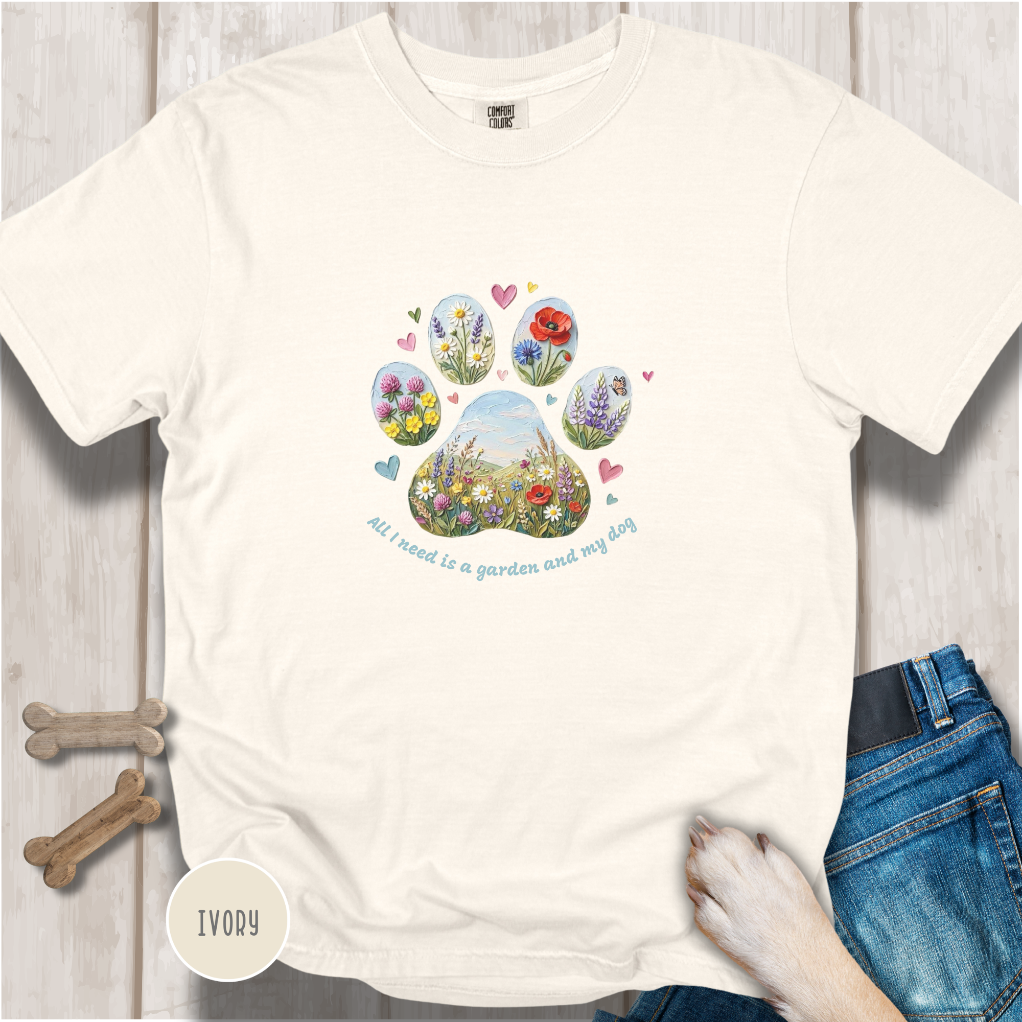 All I Need is a Garden and my Dog T-Shirt