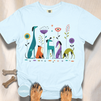 Atomic Dogs in the Garden of Strange T-shirt