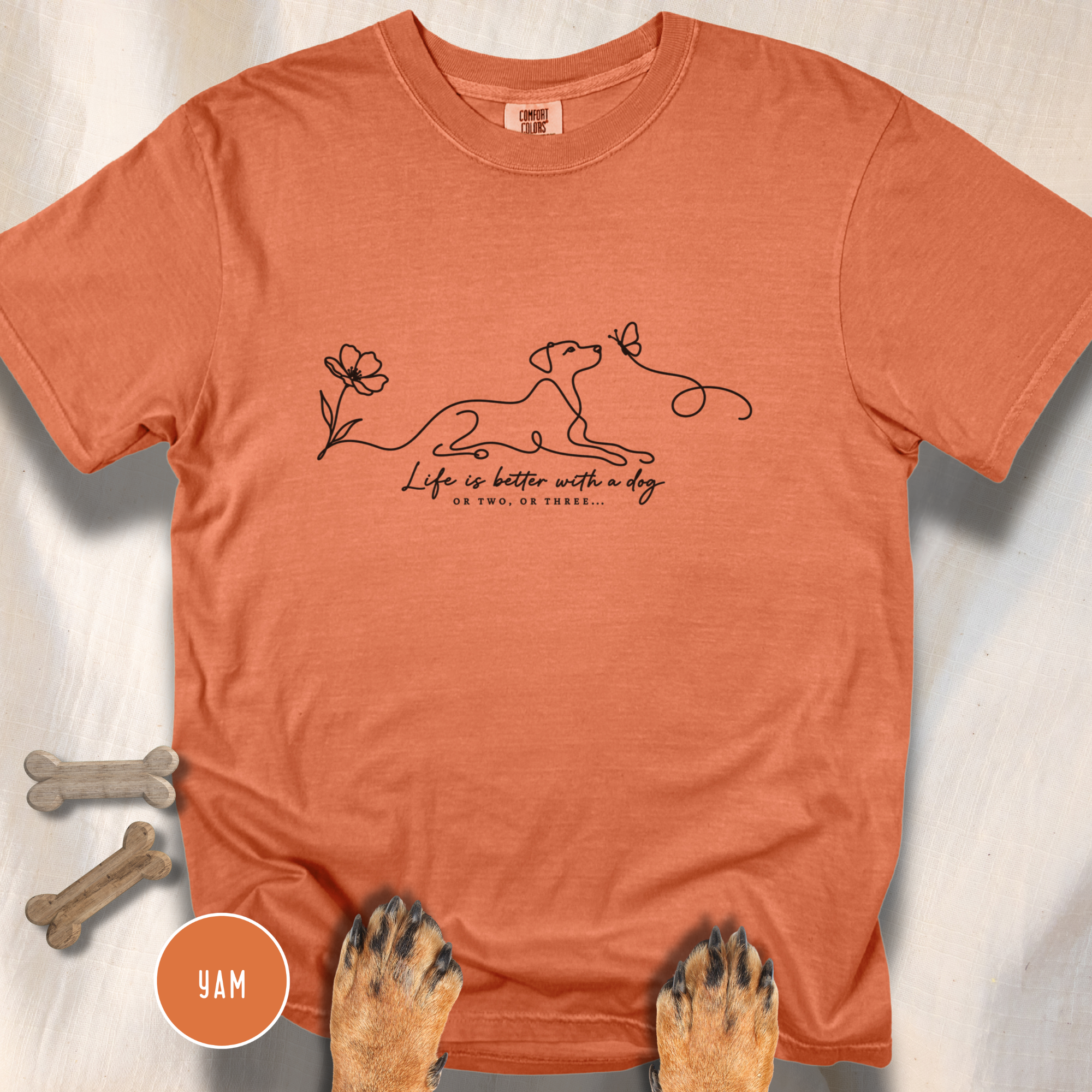 Life is Better with a Dog or Two or Three in Spring T-shirt