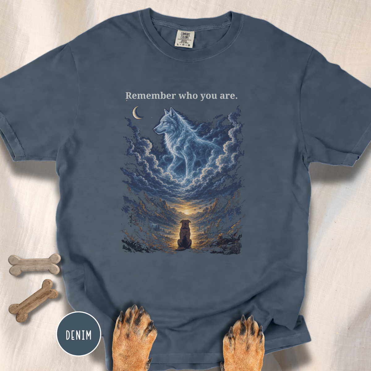 Remember Who You Are Wolf T-shirt