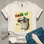Hair of the Dog Pug with Beer T-shirt, Yellow stripes