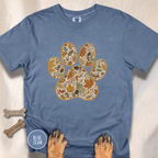 Fall in the Forest Vintage Botanical Dog Paw T-Shirt