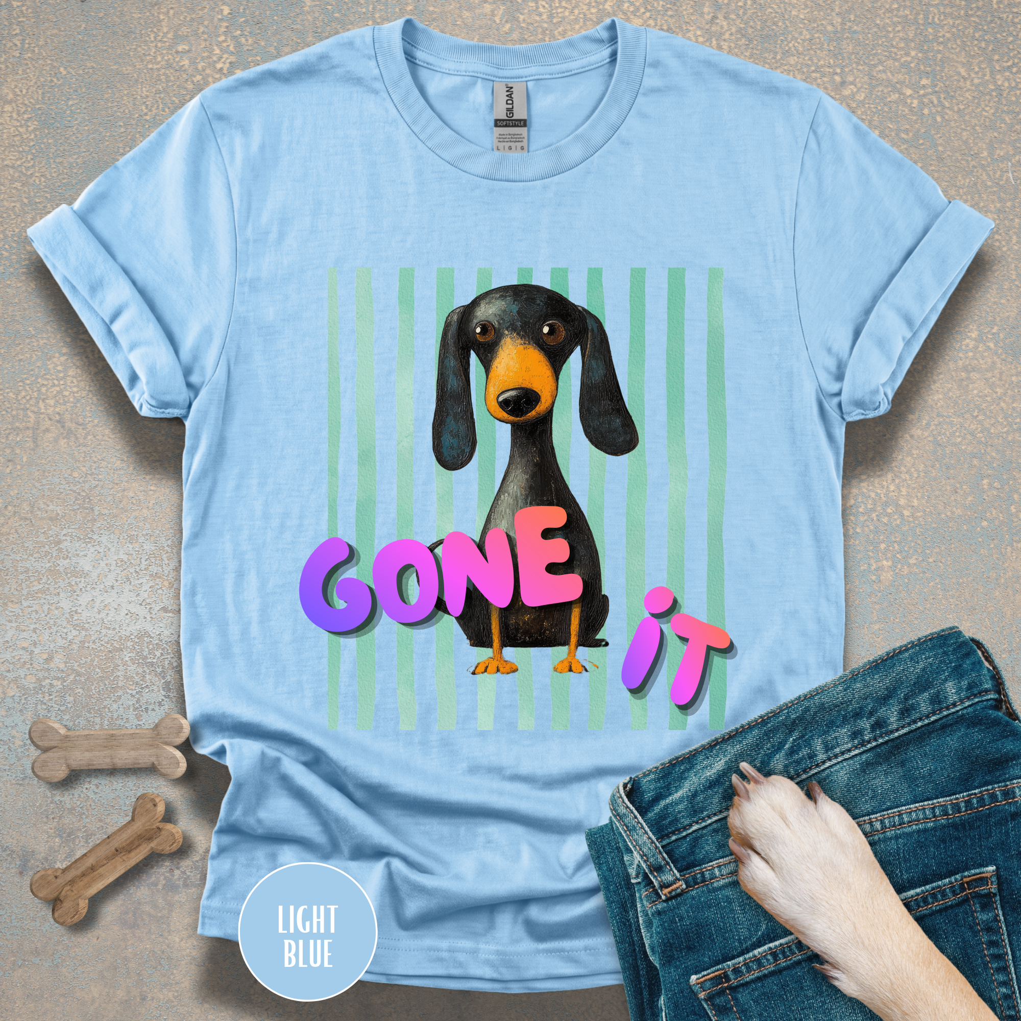 Dog Gone It Dachshund Graphic T-Shirt