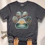 Lake Life Dog Paw T-Shirt