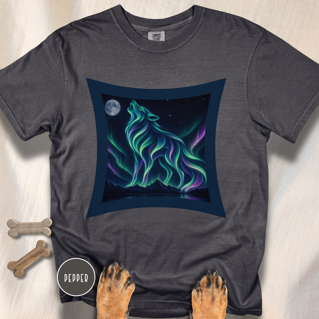 Aurora Borealis Wolf  T-Shirt