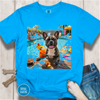 French Bulldog Pool Party T-shirt.