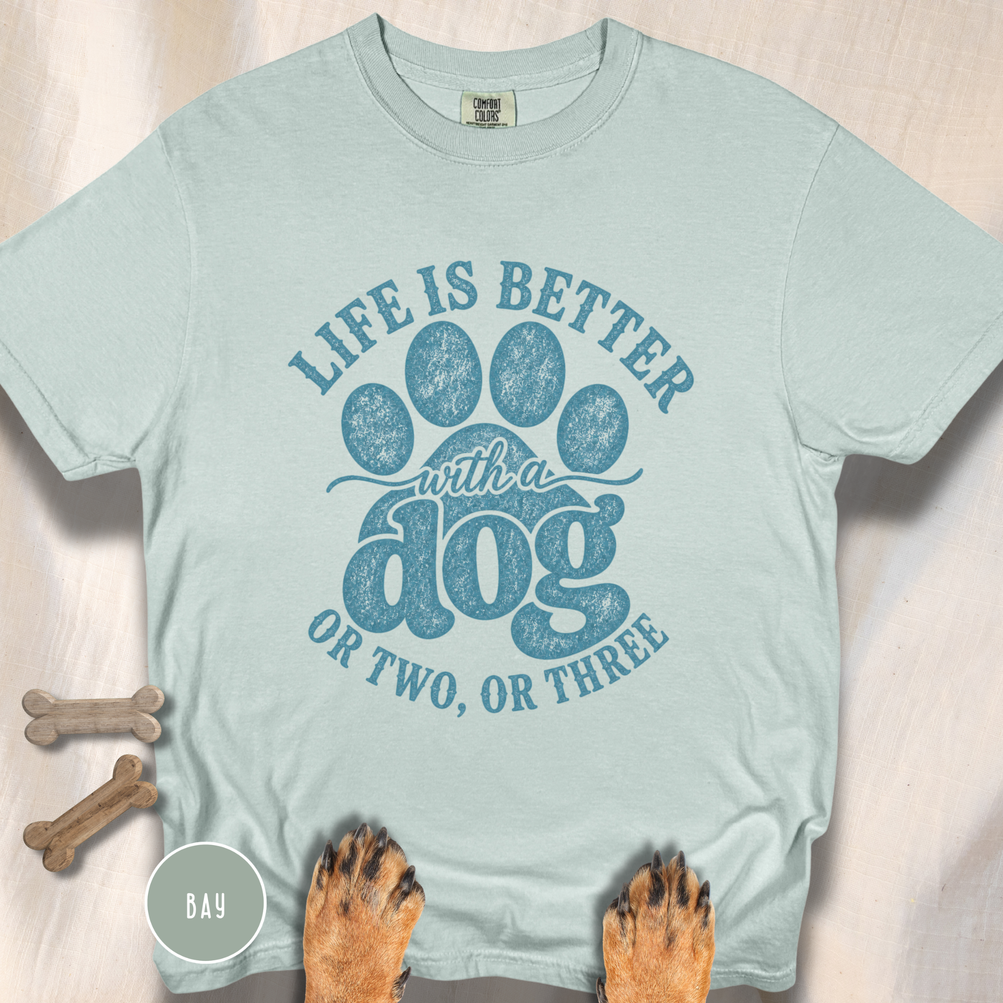 Life is Better with a Dog or Two or Three T-shirt