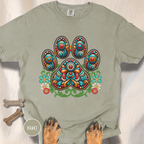 Groovy Mandela Paw Print T-shirt