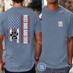 Personalized Best Dog Dad Ever Comfort Colors T-Shirt