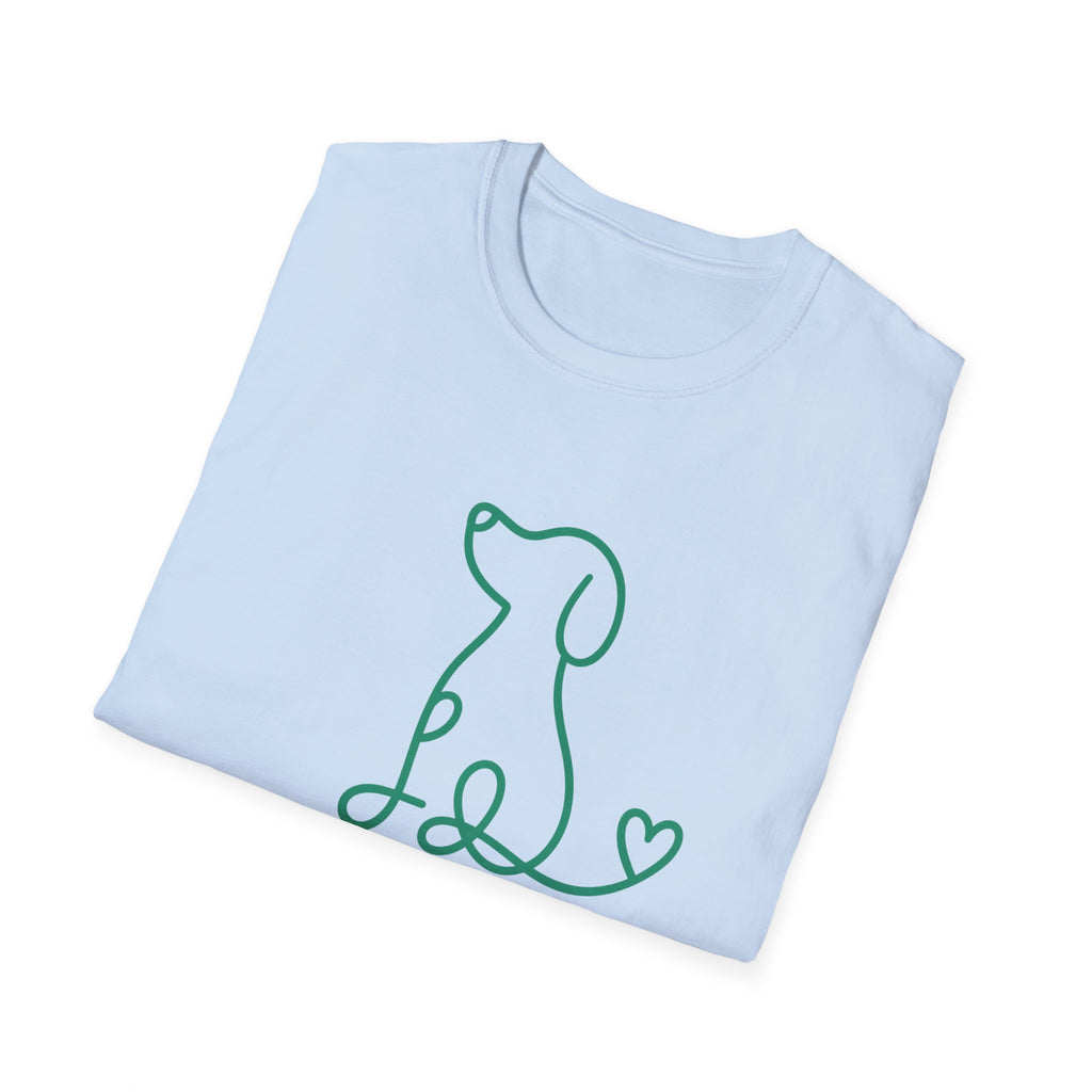 Doodle Dog-green- T-shirt