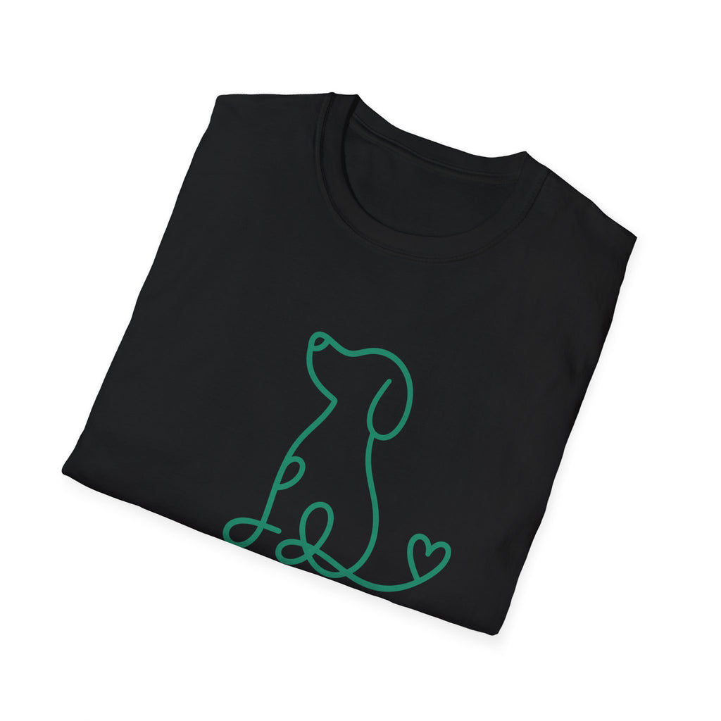 Doodle Dog-green- T-shirt