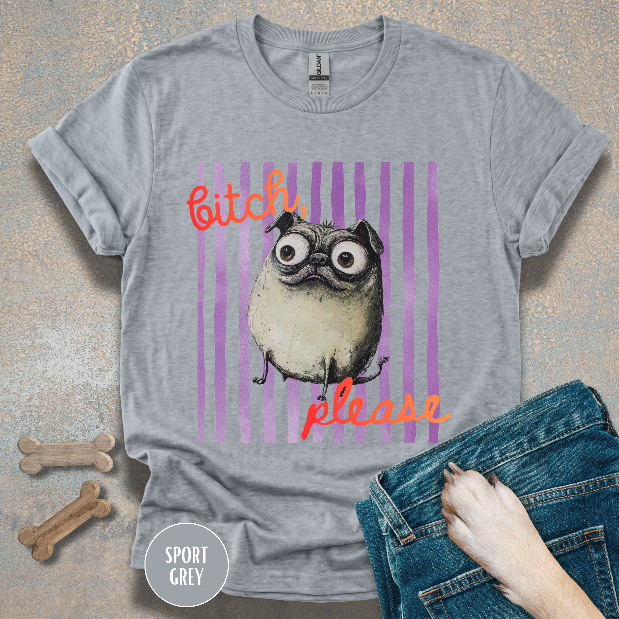 Funny Pug T-Shirt, Bitch Please Tee, My Pug is Judging You