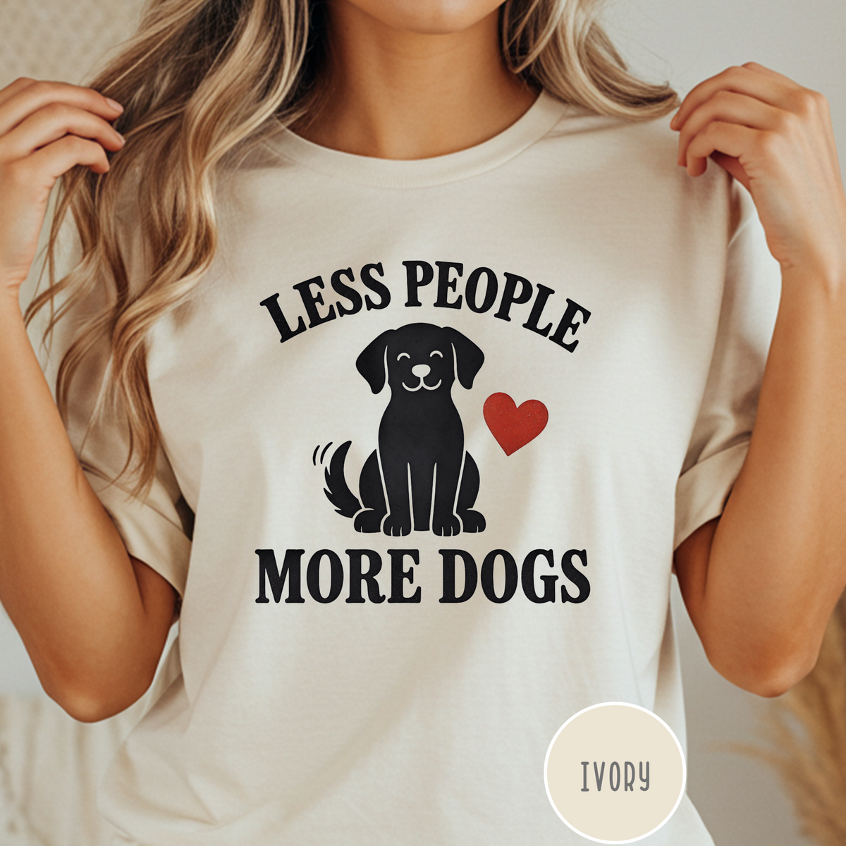 Less People More Dogs T-shirt