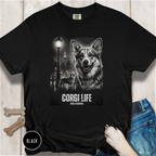 Corgi Life Film Noir Movie Poster T-shirt
