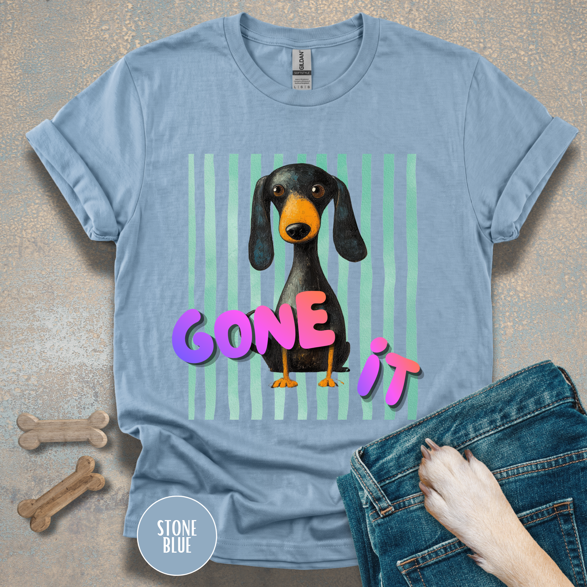 Dog Gone It Dachshund Graphic T-Shirt