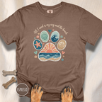Coastal Dog Lover T-Shirt for Beach Loving Dog Moms