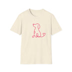 Doodle Dog-pink- T-shirt